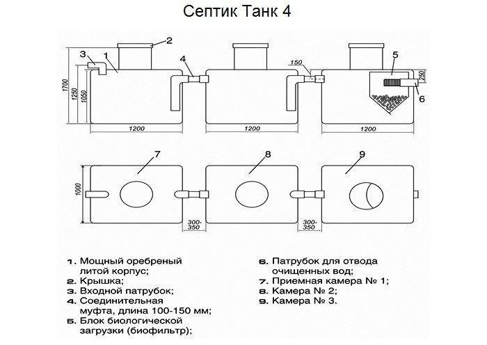 Установка септика танк: принцип работы, монтаж своими руками и правила эксплуатации