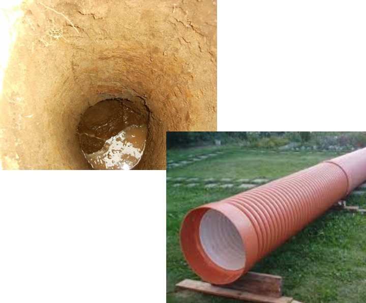 Использование пластиковых труб большого диаметра для обустройства колодцев