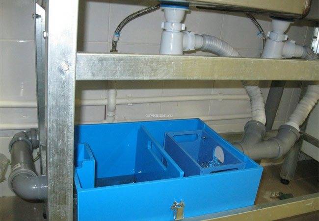 Жироуловитель для канализации: устройство, прицип действия и монтаж