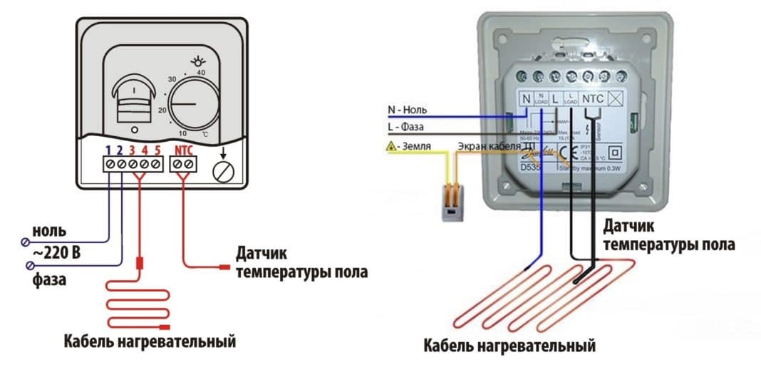 Терморегулятор для теплых полов – выбор и подключение термостата к теплым полам