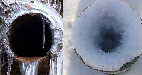 Замерзла канализация, что делать и как отогреть трубу?