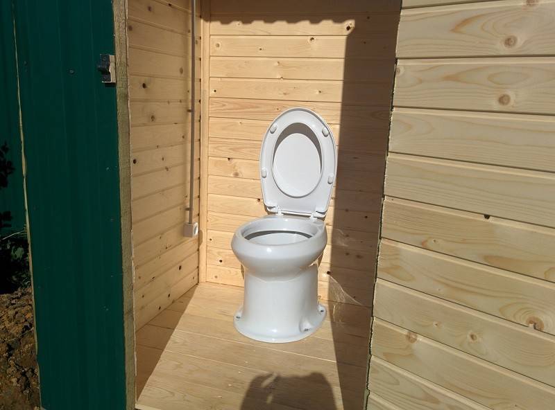 Дачный унитаз для уличного туалета со смывом: керамический, пластиковый