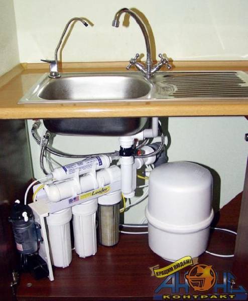 Фильтр для воды под мойку или очиститель воды, проточный фильтр - как установить фильтр для воды под мойку.кухня — вкус комфорта