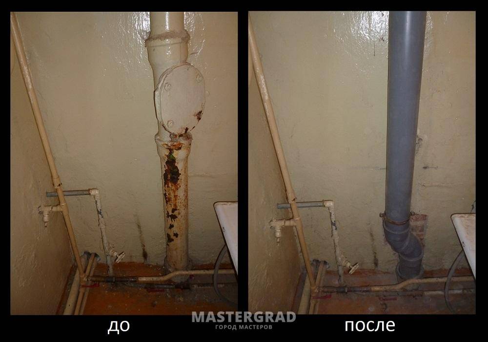 Ремонт канализационного стояка в квартире своими руками - последовательность процесса