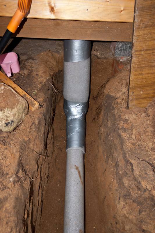 Способы утепления и обогрева подземного водопровода