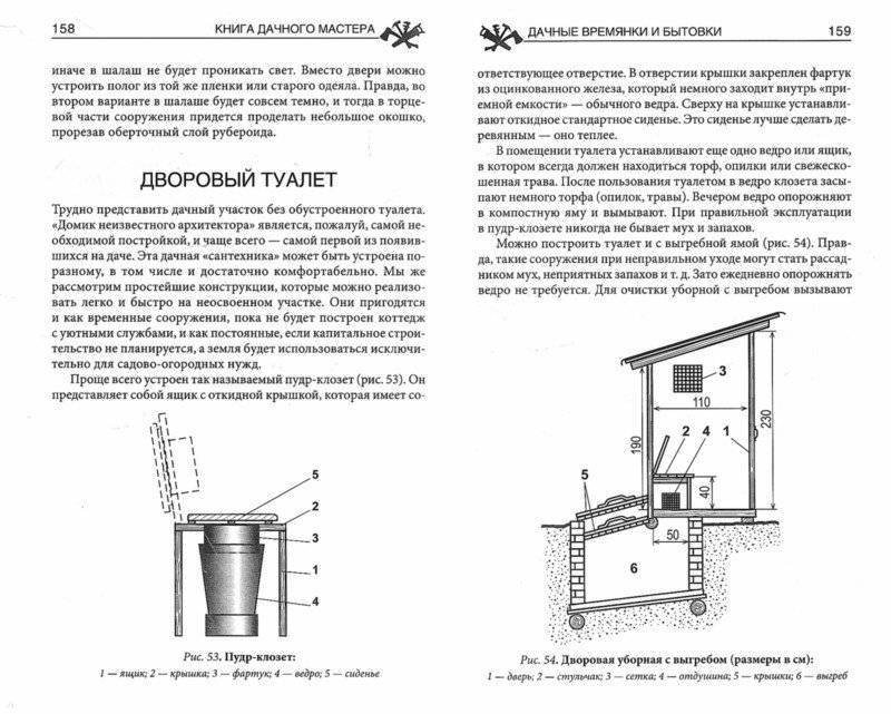 Туалет на даче своими руками: тип ямы, чертежи и размеры